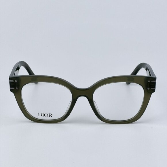 Dior Women BRAND NEW Eyeglasses Green Demo Geometric DIORSIGNATUREO B2I - Picture 1 of 9